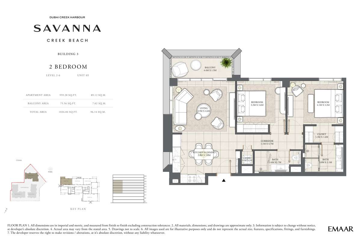 Unit 05-LVL 2-6 - Savanna at Creek Beach Building 3_copy_44